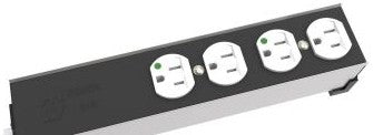 Hammond Manufacturing Power Strips 1584T6DH - PWR STRP, 6 HSP GRD OUTLET, 12ft. CORD (1584T6DH)