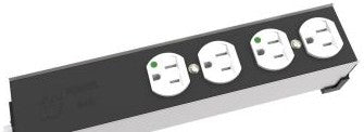 Hammond Manufacturing Power Strips 1584T6DH6 - PWR STRP, 6 HSP GRAD OUTLET, 6ft. CORD (1584T6DH6)