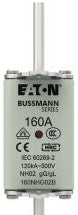 Bussmann Fuses 160NHG02B - Eaton Bussmann series low voltage NH Fuse, Live (160NHG02B)