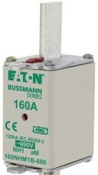 Bussmann Fuses 160NHM1B-690 - Fuse-link, LV, 160 A, AC 690 V, NH1, aM (160NHM1B-690)