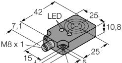 Turck Inductive Proximity BI8U-Q10-AP6X2-V1131 - Sensor; Proximity; Inductive; 8mm (1662002)