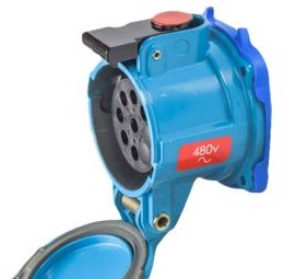 Meltric Plugs & Receptacles 17-14061 - Receptacle, 20A, 480V, 6P+G, DN9c (17-14061)