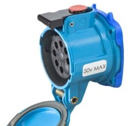 Meltric Plugs & Receptacles 17-14070-NC - DN9c RECEPTACLE METAL BLUE SIZE 3 IP 54/55 7P (17-14070-NC)