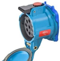 Meltric Plugs & Receptacles 17-14081-845-NC - DN9c RECEPTACLE METAL BLUE SIZE 3 8P+G (17-14081-845-NC)