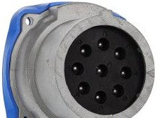 Meltric Plugs & Receptacles 17-18081 - Inlet, 20A, 480V, 8-P+G, DN9c (17-18081)