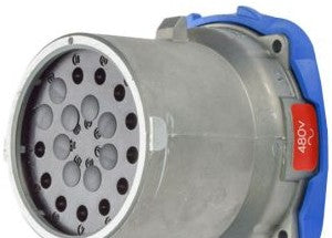Meltric Plugs & Receptacles 17-68101 - Inlet, 20A, 480V, 10-P+G, DN20c (17-68101)