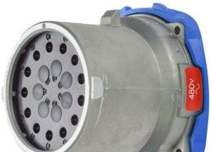 Meltric Plugs & Receptacles 17-68121 - Inlet, 20A, 480V, 12-P+G, DN20c (Male) (17-68121)