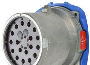 Meltric Plugs & Receptacles 17-68171 - Inlet, 20A, 480V, 17-P+G, DN20c (17-68171)