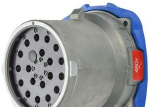 Meltric Plugs & Receptacles 17-68181 - Inlet, 20A, 480V, 18-P+G, DN20c (17-68181)