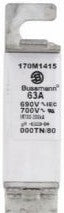 Bussmann Fuses 170M1415 - Fuse-link, high speed, 63 A, AC 690 V, DIN 000 (170M1415)