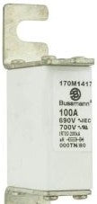 Bussmann Fuses 170M1417 - Fuse-link, high speed, 100 A, AC 690 V, DIN 000 (170M1417)