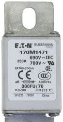 Bussmann Fuses 170M1471 - Eaton Bussmann series high speed square body (170M1471)