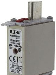 Bussmann Fuses 170M1560D - Fuse-link, high speed, 20 A, AC 690 V, DIN 000 (170M1560D)
