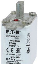 Bussmann Fuses 170M2684 - Fuse-link, high speed, 200 A, AC 900 V, DIN 00 (170M2684)