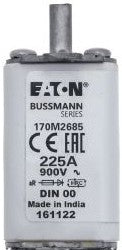 Bussmann Fuses 170M2685 - Fuse-link, high speed, 225 A, AC 900 V, DIN 00 (170M2685)