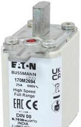 Bussmann Fuses 170M2694 - Fuse-link, high speed, 25 A, AC 690 V, DIN 00 (170M2694)
