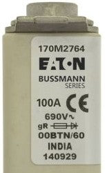 Bussmann Fuses 170M2764 - Fuse-link, high speed, 100 A, AC 690 V, size 00 (170M2764)