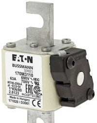 Bussmann Fuses 170M3110 - Fuse-link, high speed, 63 A, AC 690 V, compact (170M3110)