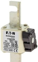 Bussmann Fuses 170M3258 - Fuse-link, high speed, 40 A, AC 690 V, compact (170M3258)