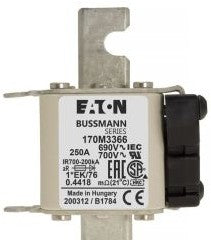 Bussmann Fuses 170M3366 - Fuse-link, high speed, 250 A, AC 690 V, compact (170M3366)