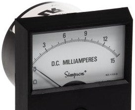Simpson Electric Panel Meters & Gauges 17434 - Panel Meter, 0-15mADC, 2.5in., Self- Contained (17434)
