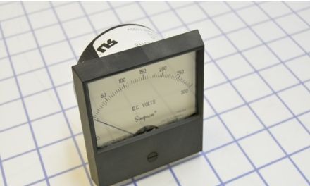 Simpson Electric Panel Meters & Gauges 17536 - 2123 0-300 DCV 3.5in.in. CENTURY A---- (17536)