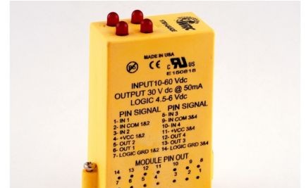 Western Reserve Controls I/O Modules 1781-IA5QE - Quad 24Vac/dc input, yellow ca (1781-IA5QE)