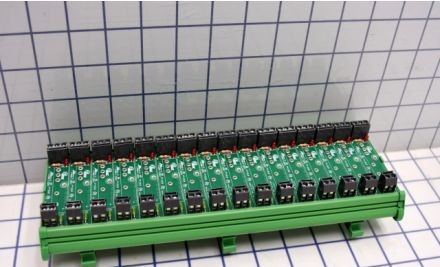 Western Reserve Controls I/O Modules 1782-A16R - Mtg board,16 slim,iso outs,DIN (1782-A16R)