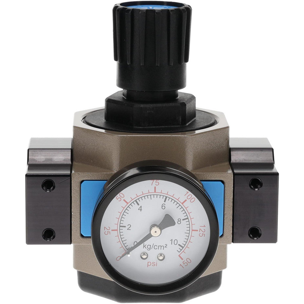 PRO-SOURCE UR-08N PRO-SOURCE Compressed Air Regulator: 1" NPT, 213 Max psi, Heavy-Duty (UR-08N)