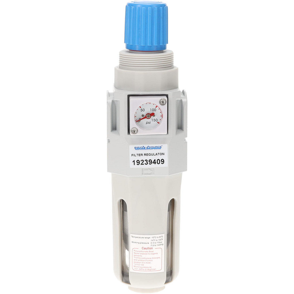 PRO-SOURCE NUFR-04ND PRO-SOURCE FRL Combination Unit: 1/2" NPT, Standard, with Pressure (NUFR-04ND)
