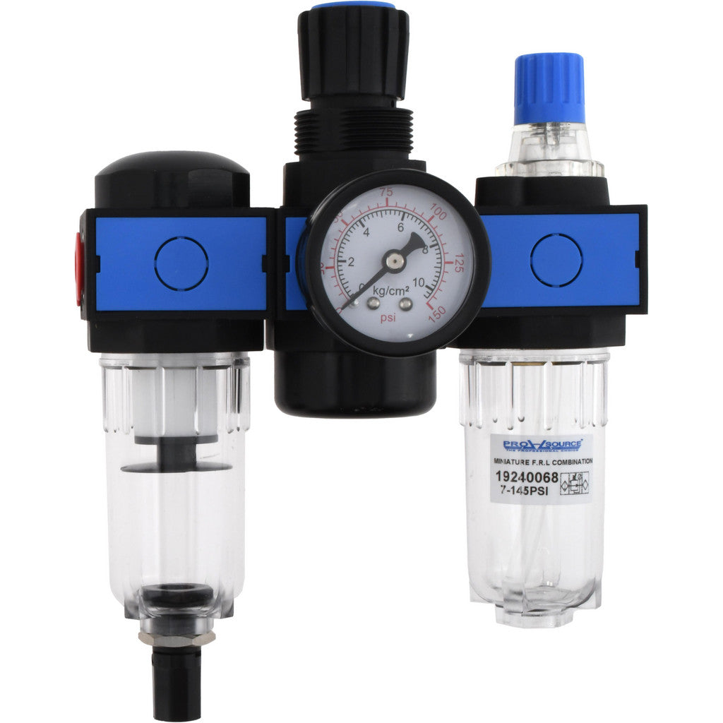 PRO-SOURCE FRL700A-02N PRO-SOURCE FRL Combination Unit: 1/4" NPT, Miniature, with (FRL700A-02N)