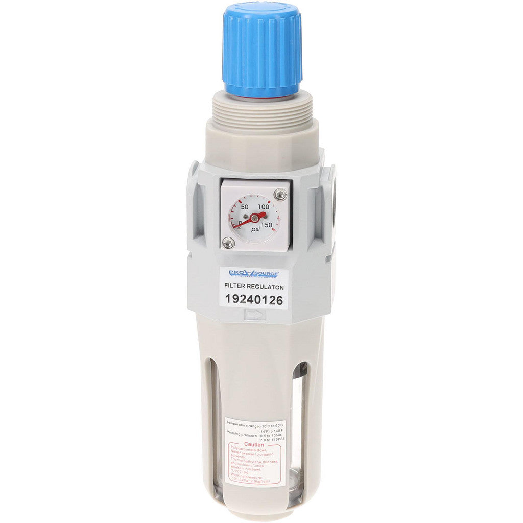 PRO-SOURCE NUFR-04N PRO-SOURCE FRL Combination Unit: 1/2" NPT, Standard, with Pressure (NUFR-04N)