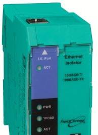Pepperl Fuchs Programmable Logic Controllers EI-0D2-10Y-10B - Intrinsically Safe Ethernet Isolator (194658)