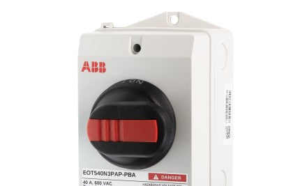 ABB Disconnect Switches EOT540N3PAP-PBA - Enclosed Rotary Disconnects 3Pole 40A (1SQA011382R0000)