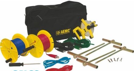 AEMC Test Equipment 2135.36 - Test Kit for 4-Point Testing, Kit (Carrying Bag (2135.36)