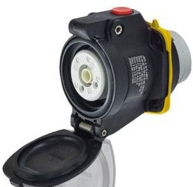 Meltric Plugs & Receptacles 22-14125-K16-R - DXN20 RECEPTACLE POLY BLACK SIZE 1 IP (22-14125-K16-R)
