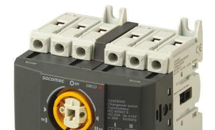 Socomec Disconnect Switches 22303002 - CHANGEOVER M1 3X25A (22303002)