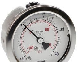 NOSHOK Panel Meters & Gauges 25-510-30/30-PSI/KPA - Pressure Gauge, 2.5in. 304SS Case (25-510-30/30-psi/kPa)