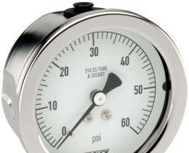 NOSHOK Panel Meters & Gauges 25-510-300-PSI/KPA - Pressure Gauge, 2.5in. 304SS Case (25-510-300-psi/kPa)