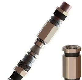 Pepperl Fuchs Cable Entries CG.AR.NPT1L.BN.C.26.K01 - Cable Gland, Brass nickel-plated (291421)