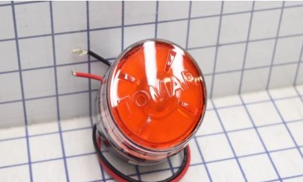 Tomar Electronics Visual Signaling Devices 295LF-12-80-R - Red, Flashing 12-80 VDC 1/2 IN Male Thread (295LF-12-80-R)
