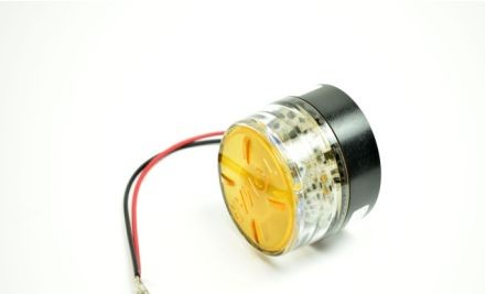 Tomar Electronics Visual Signaling Devices 295LS-12-80-A - Amber, Steady-On 12-80 VDC 1/2 IN Male (295LS-12-80-A)