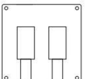 Killark Electrical Box Covers 2FST - CVR, 2GANG AL TGLE SWITCH (2FST)