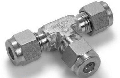 Ham-Let Fittings - Hydraulic & Pneumatic 764LSS38MMSP - Fitting, Stainless Steel, Union Tee, (3005293)