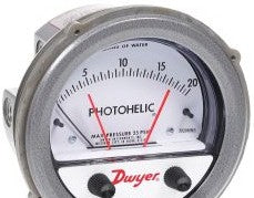 Dwyer Instruments Panel Meters & Gauges 3020MRS - Photohelic Switch/ Gage Solid-State Relays Double (3020MRS)