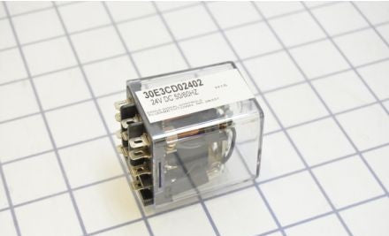 Danaher Controls Relays 30E3CD02402 - G.P. SQUARE BASE RELAY; 24VDC; THREE POLE (30E3CD02402)
