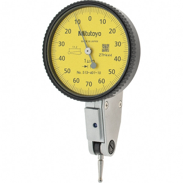Mitutoyo 513-401-10E Mitutoyo Dial Test Indicator: 0-70-0, 10.00 µm Accuracy, Horizontal (513-401-10E)