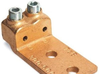 Blackburn 32015BD - Locktite Copper Double-Barrel Lug for Conductor (32015BD)