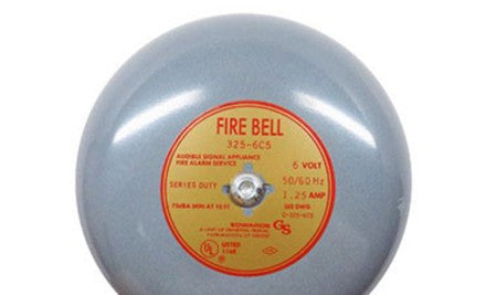 Edwards Signaling Miscellaneous 325-6C5 - Single Stroke Bell, 6VAC, 6in. (325-6C5)