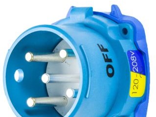 Meltric Plugs & Receptacles 33-38167 - Inlet, 30A, 120/208V, 3P+N+G, Poly, DS30 (33-38167)
